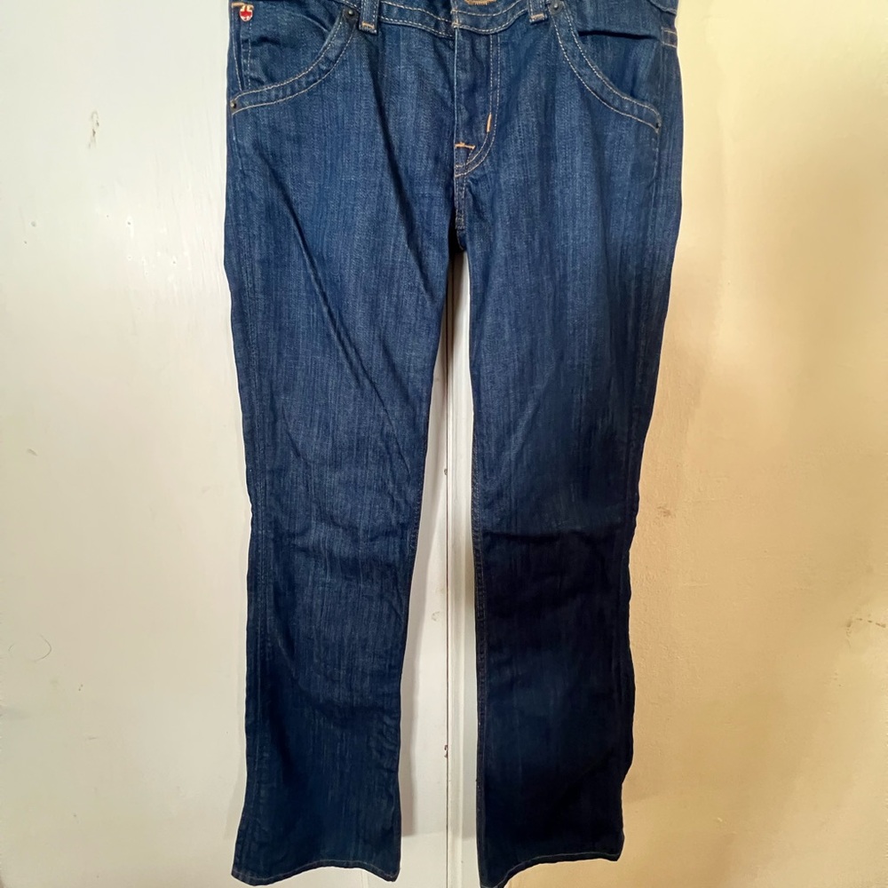 Hudson Bootcut Jeans Flap Pockets W170DIX Dark Blue Woman’s Size 27.